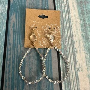 Elegant Gold and Silver Teardrop Earrings